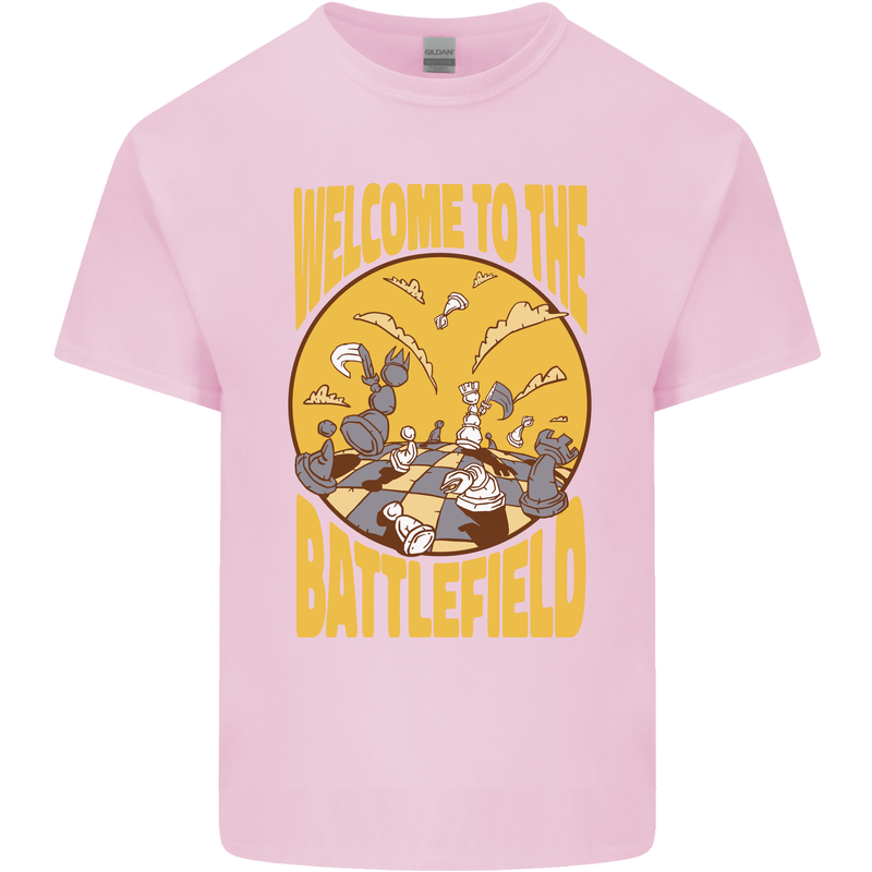 Chess Battlefield Funny Kids T-Shirt Childrens Light Pink