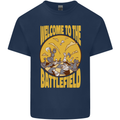 Chess Battlefield Funny Kids T-Shirt Childrens Navy Blue