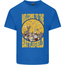 Chess Battlefield Funny Kids T-Shirt Childrens Royal Blue