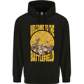 Chess Battlefield Funny Mens 80% Cotton Hoodie Black