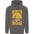 Chess Battlefield Funny Mens 80% Cotton Hoodie Charcoal