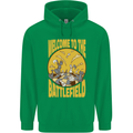 Chess Battlefield Funny Mens 80% Cotton Hoodie Irish Green
