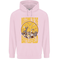 Chess Battlefield Funny Mens 80% Cotton Hoodie Light Pink