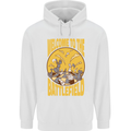 Chess Battlefield Funny Mens 80% Cotton Hoodie White