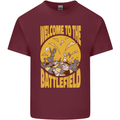 Chess Battlefield Funny Mens Cotton T-Shirt Tee Top Maroon