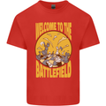 Chess Battlefield Funny Mens Cotton T-Shirt Tee Top Red