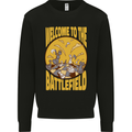 Chess Battlefield Funny Mens Sweatshirt Jumper Black