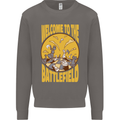 Chess Battlefield Funny Mens Sweatshirt Jumper Charcoal