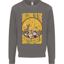 Chess Battlefield Funny Mens Sweatshirt Jumper Charcoal
