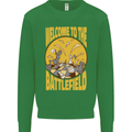 Chess Battlefield Funny Mens Sweatshirt Jumper Irish Green
