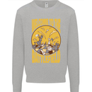 Chess Battlefield Funny Mens Sweatshirt Jumper Sports Grey