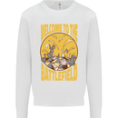 Chess Battlefield Funny Mens Sweatshirt Jumper White