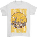 Chess Battlefield Funny Mens T-Shirt Cotton Gildan White