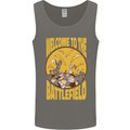 Chess Battlefield Funny Mens Vest Tank Top Charcoal