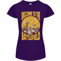 Chess Battlefield Funny Womens Petite Cut T-Shirt Purple