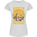 Chess Battlefield Funny Womens Petite Cut T-Shirt White