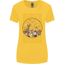 Chess Battlefield Funny Womens Wider Cut T-Shirt Yellow
