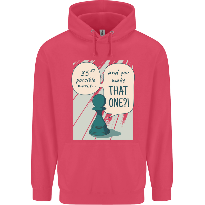 Chess Moves Funny Childrens Kids Hoodie Heliconia