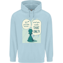 Chess Moves Funny Childrens Kids Hoodie Light Blue
