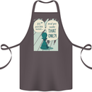 Chess Moves Funny Cotton Apron 100% Organic Dark Grey