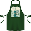 Chess Moves Funny Cotton Apron 100% Organic Forest Green