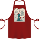 Chess Moves Funny Cotton Apron 100% Organic Maroon