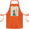 Chess Moves Funny Cotton Apron 100% Organic Orange
