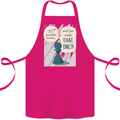 Chess Moves Funny Cotton Apron 100% Organic Pink