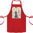 Chess Moves Funny Cotton Apron 100% Organic Red