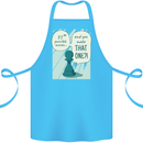 Chess Moves Funny Cotton Apron 100% Organic Turquoise
