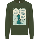 Chess Moves Funny Kids Sweatshirt Jumper Forest Green
