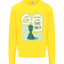 Chess Moves Funny Kids Sweatshirt Jumper Yellow