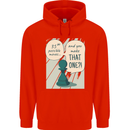 Chess Moves Funny Mens 80% Cotton Hoodie Bright Red
