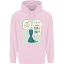 Chess Moves Funny Mens 80% Cotton Hoodie Light Pink