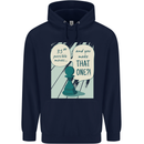 Chess Moves Funny Mens 80% Cotton Hoodie Navy Blue