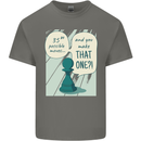 Chess Moves Funny Mens Cotton T-Shirt Tee Top Charcoal