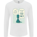 Chess Moves Funny Mens Long Sleeve T-Shirt White