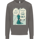 Chess Moves Funny Mens Sweatshirt Jumper Charcoal