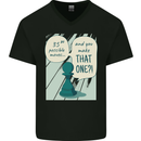 Chess Moves Funny Mens V-Neck Cotton T-Shirt Black