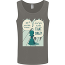 Chess Moves Funny Mens Vest Tank Top Charcoal