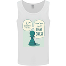 Chess Moves Funny Mens Vest Tank Top White