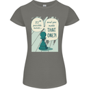 Chess Moves Funny Womens Petite Cut T-Shirt Charcoal