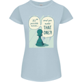 Chess Moves Funny Womens Petite Cut T-Shirt Light Blue