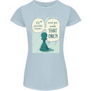 Chess Moves Funny Womens Petite Cut T-Shirt Light Blue