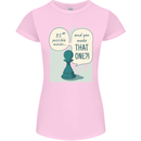 Chess Moves Funny Womens Petite Cut T-Shirt Light Pink