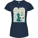 Chess Moves Funny Womens Petite Cut T-Shirt Navy Blue