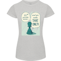Chess Moves Funny Womens Petite Cut T-Shirt Sports Grey