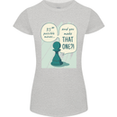 Chess Moves Funny Womens Petite Cut T-Shirt Sports Grey