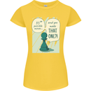Chess Moves Funny Womens Petite Cut T-Shirt Yellow