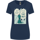 Chess Moves Funny Womens Wider Cut T-Shirt Navy Blue